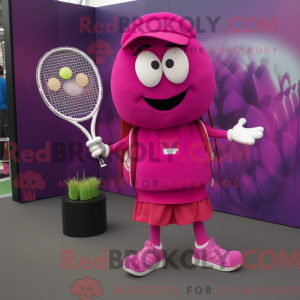 Magenta tennisketcher...