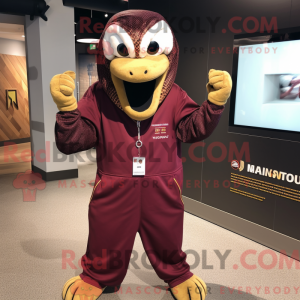 Maroon Anaconda mascot...