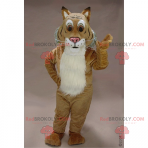 Mascotte felina con grandi occhi marroni - Redbrokoly.com