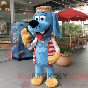 Sky Blue Hot Dogs máscara...