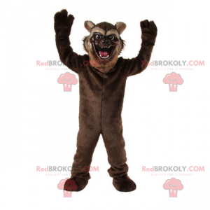 Feline mascot with open mouth - Redbrokoly.com