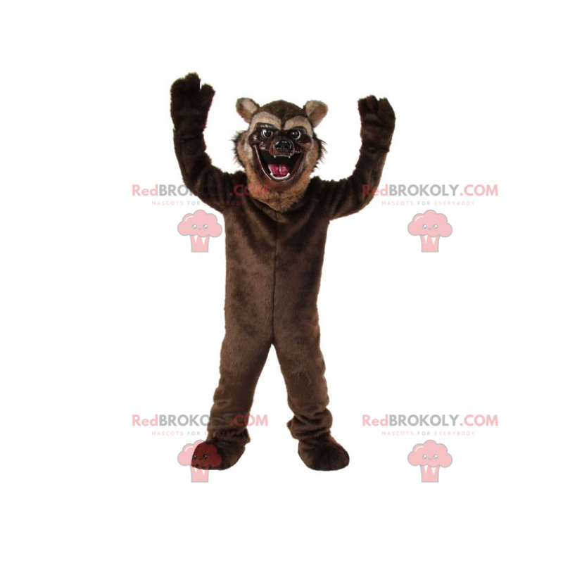 Feline mascot with open mouth - Redbrokoly.com