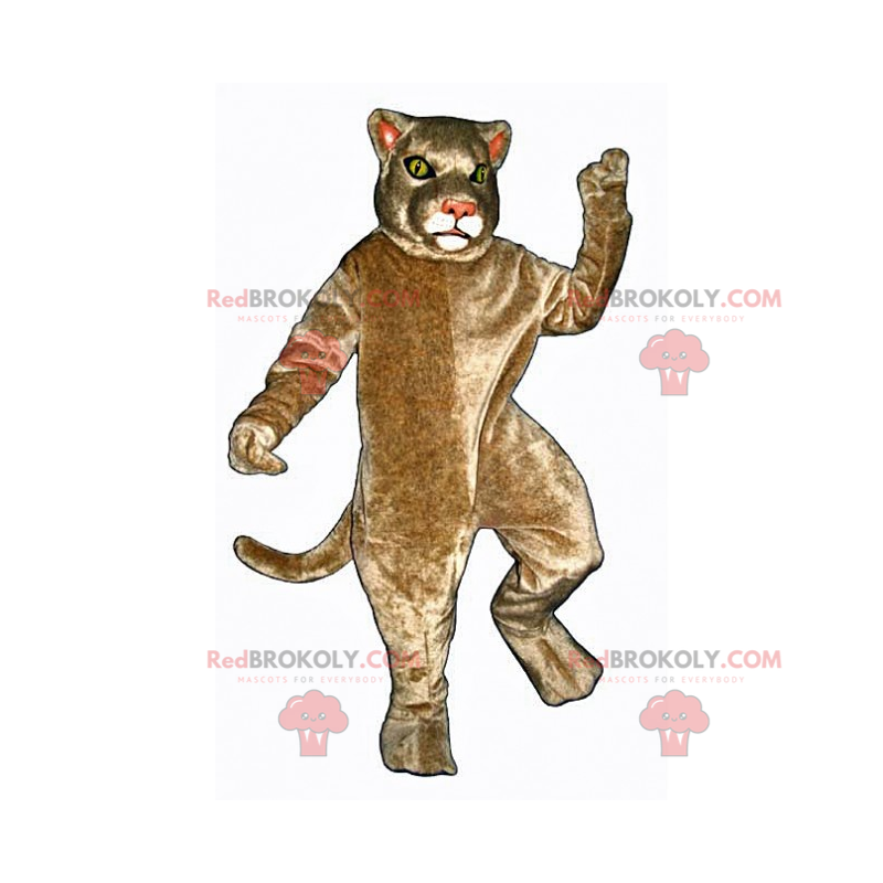 Mascote felino bege - Redbrokoly.com