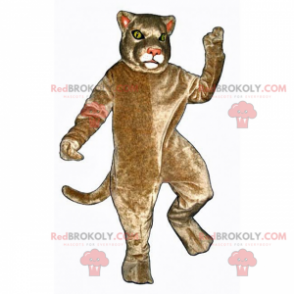 Beige feline mascot - Redbrokoly.com