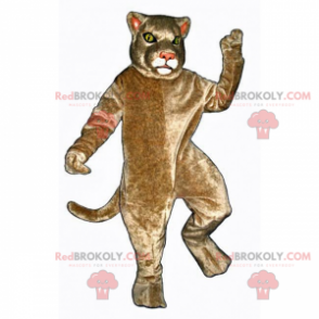 Beige Katzenmaskottchen - Redbrokoly.com