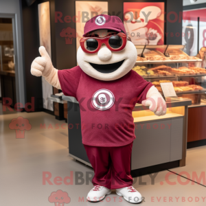 Maroon Bagels maskot...