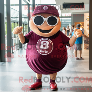 Maroon Bagels maskot...