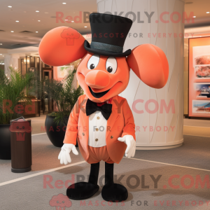 Peach Lobster mascot...