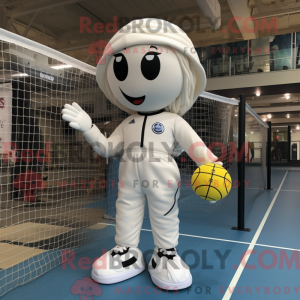 Hvit máscara de voleibol...