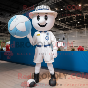 White Volleyball Net mascot...