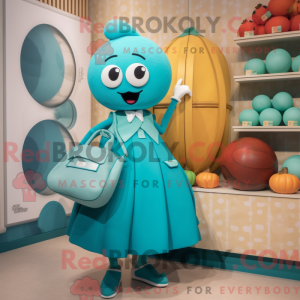 Turquoise Squash mascot...