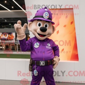 Personaggio mascotte Purple...