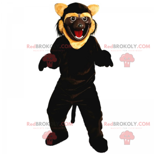 Braunes Katzenmaskottchen - Redbrokoly.com