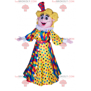 Mascotte Donna In Abito Arlecchino - Redbrokoly.com