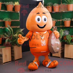Orange Beet maskot kostume...