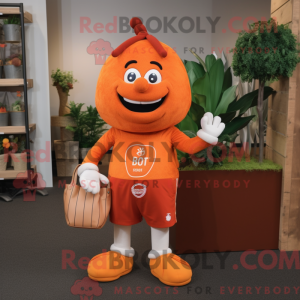 Orange Beet maskot kostume...