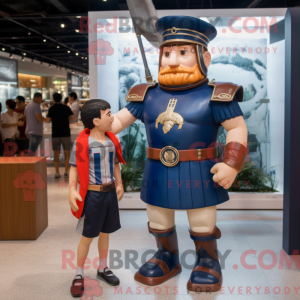 Navy Roman Soldier mascot...