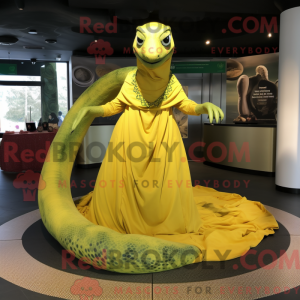 Gul Titanoboa maskot...