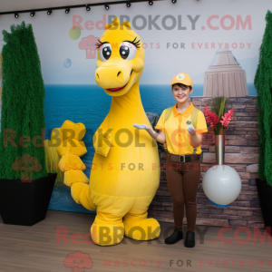 Yellow Sea Horse mascot...