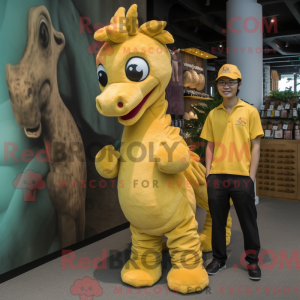 Yellow Sea Horse mascot...