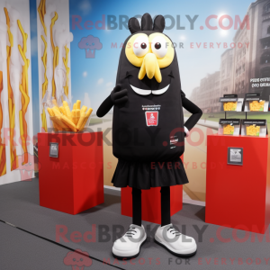 Black French Fries mascot...