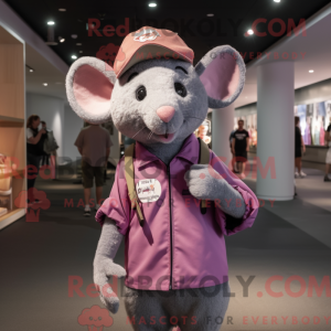 Postava maskota Pink Rat...