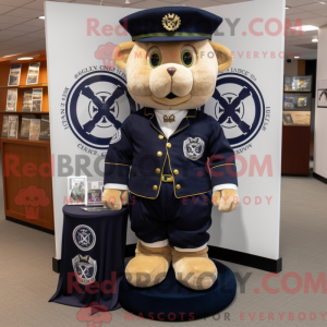 Navy Celtic Cross mascot...
