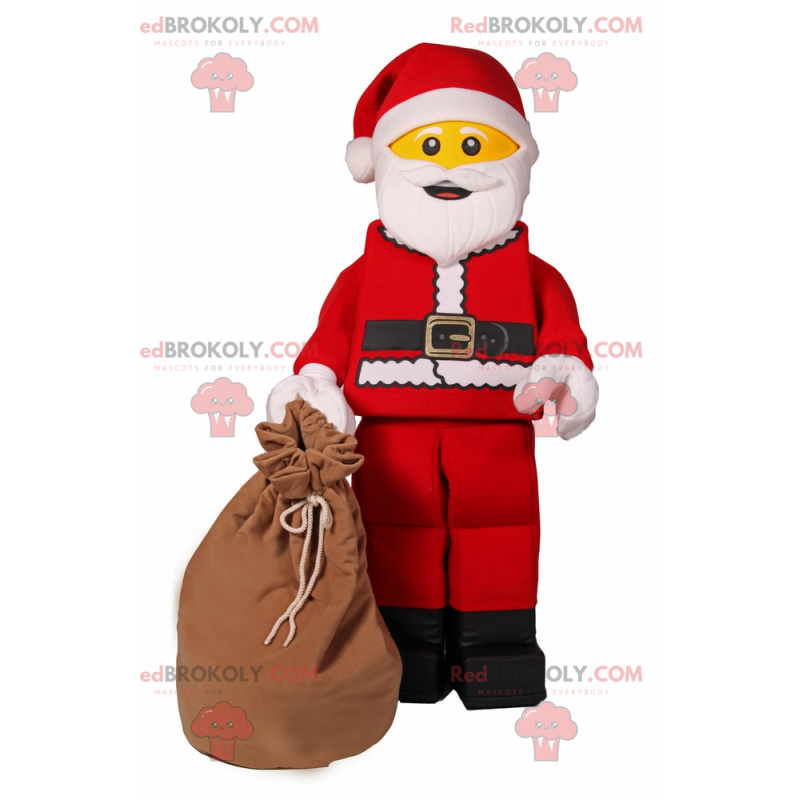 Mascote da estatueta de Lego - Papai Noel - Redbrokoly.com