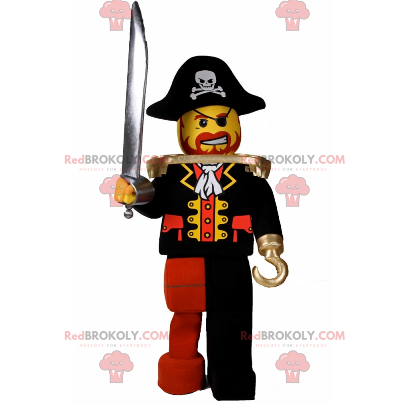 Lego Figur Maskottchen - Pirat - Redbrokoly.com