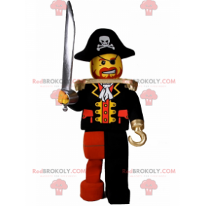 Lego figurine mascot - Pirate - Redbrokoly.com