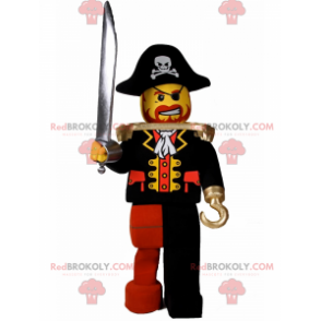 Lego figurmaskot - Pirat - Redbrokoly.com