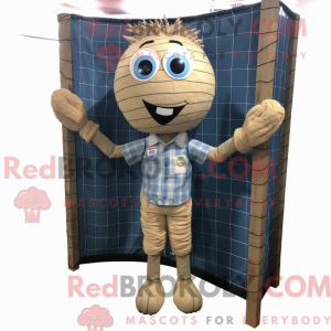 Tan Volleyball Net maskot...