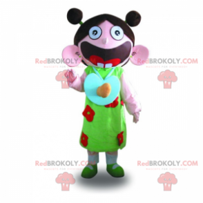Mascotte della bambina con le trapunte - Redbrokoly.com