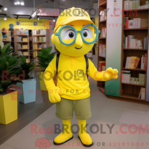 Costume mascotte jaune...
