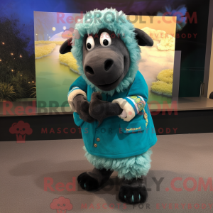 Turquoise Suffolk Sheep...