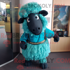 Turkis Suffolk Sheep maskot...