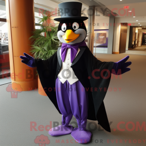 Purple Kiwi mascot costume...