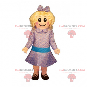 Menina mascote em vestido - Redbrokoly.com