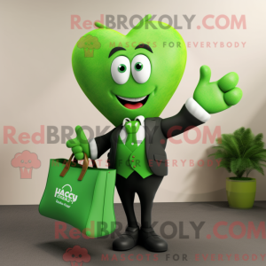 Groen Hart mascotte kostuum...