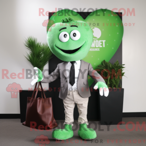 Green Heart maskot kostume...