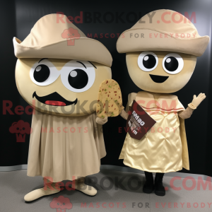 Beige Tacos maskot kostume...
