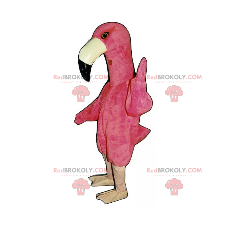 Maskot plameňák - Redbrokoly.com Maskot plameňák - Redbrokoly.com