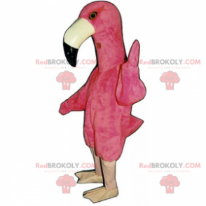 Flamingo mascotte - Redbrokoly.com