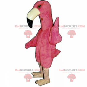 Mascote flamingo - Redbrokoly.com