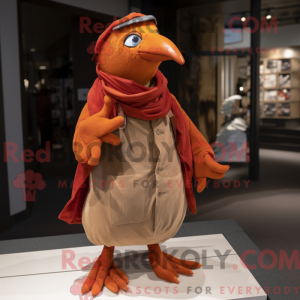 Rust Dove maskot kostume...