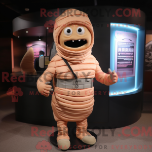 Peach Mummy maskot kostume...