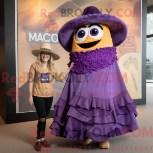 Personaggio mascotte viola...