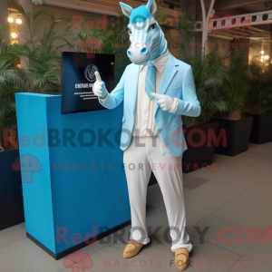 Sky Blue Quagga mascot...
