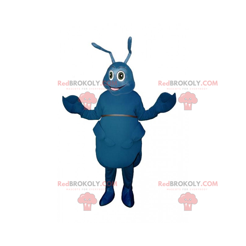 Mascotte de fourmis bleu - Redbrokoly.com