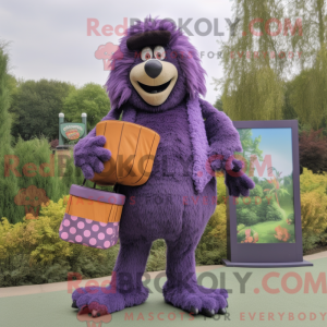Purple Shepard S Pie maskot...